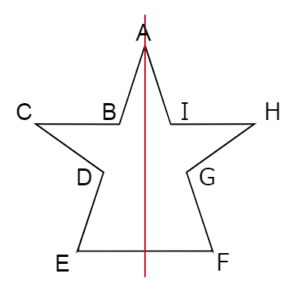 線対称な図形①の対象の軸