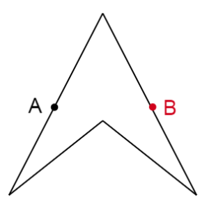 線対称な図形②の作図の答え