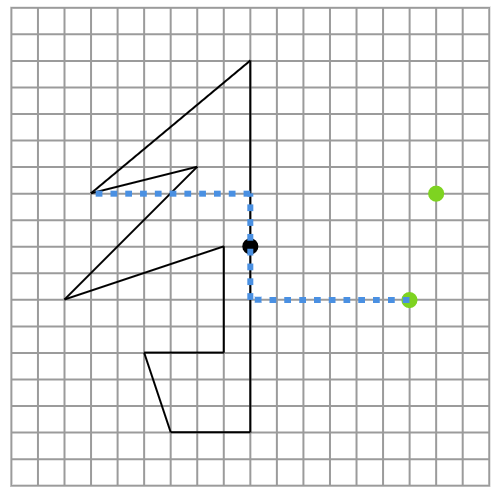 点対称な図形の作図の仕方２
