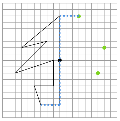 点対称な図形の作図の仕方３