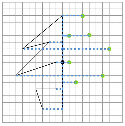 点対称な図形の作図の仕方４