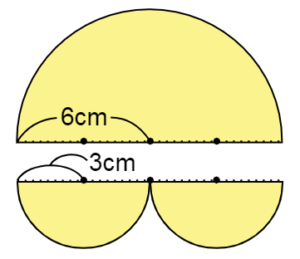 複雑な円の面積の求め方1-1