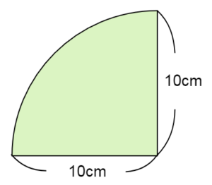 複雑な円の面積の求め方3-1